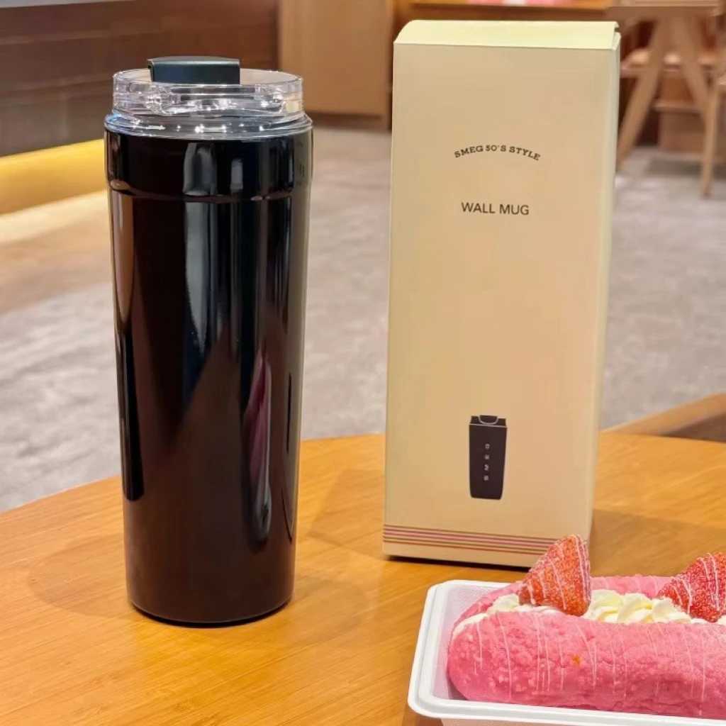 550ML New SME G Off Brage Cup Travel Portable Drinking Cup Stainless Steel Vacuum Car Leak proof Handle Coffee Vacuum Cup Y251020