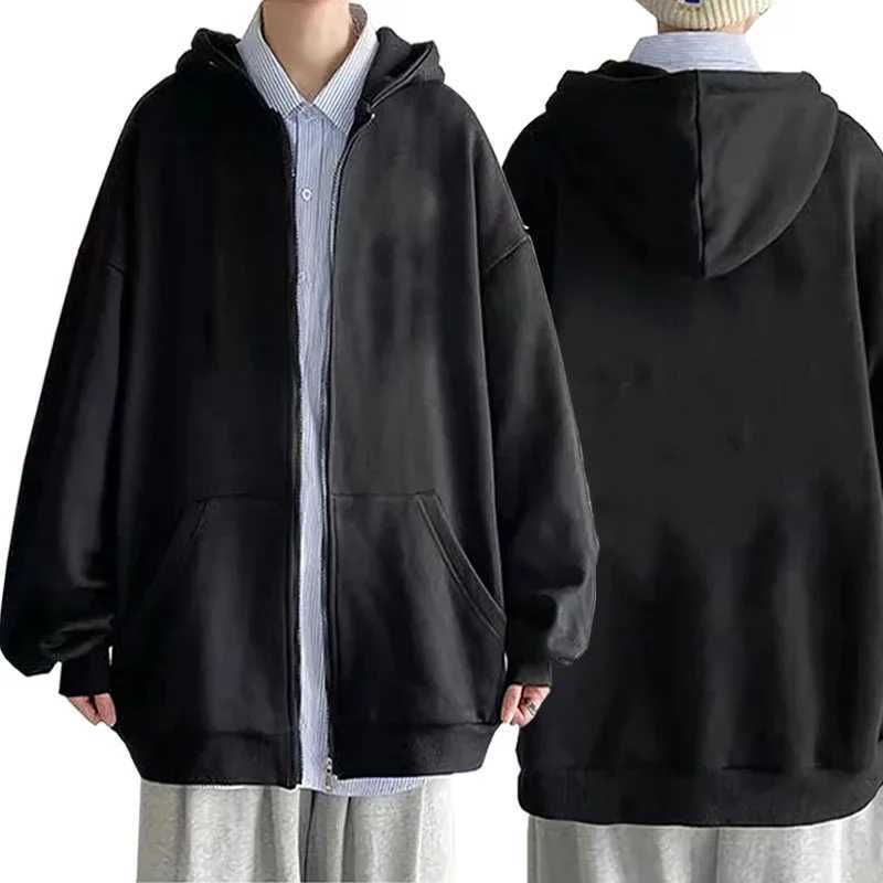 Mens Zipper Hoodie Casual Zipper Jacket Spring and Autumn Edition Harajuku Gothic Hoodie Sports Street Wear W251020