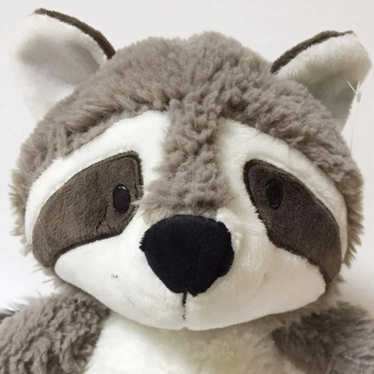 2535cm Gray Raccoon Plush Toy Lovely Raccoon Cute Soft Stuffed Animals Doll Pillow For Girls Children Kids Baby Birthday Gift J251020