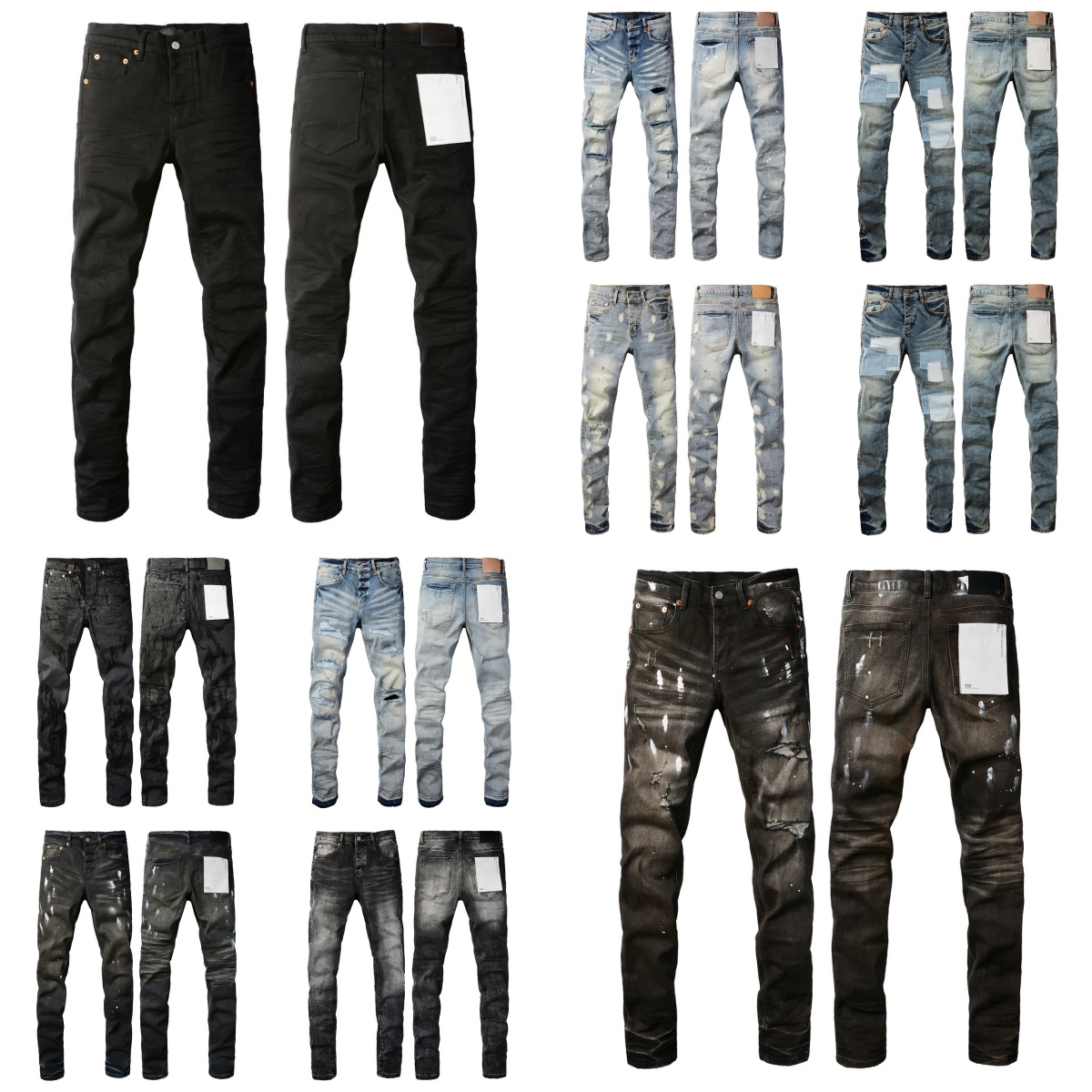 mens designer jeans black pencil skinny pants hole cotton print hip hop streetwear pants casual streetwear casual designers joggers Jeans skinny Jeans high quality