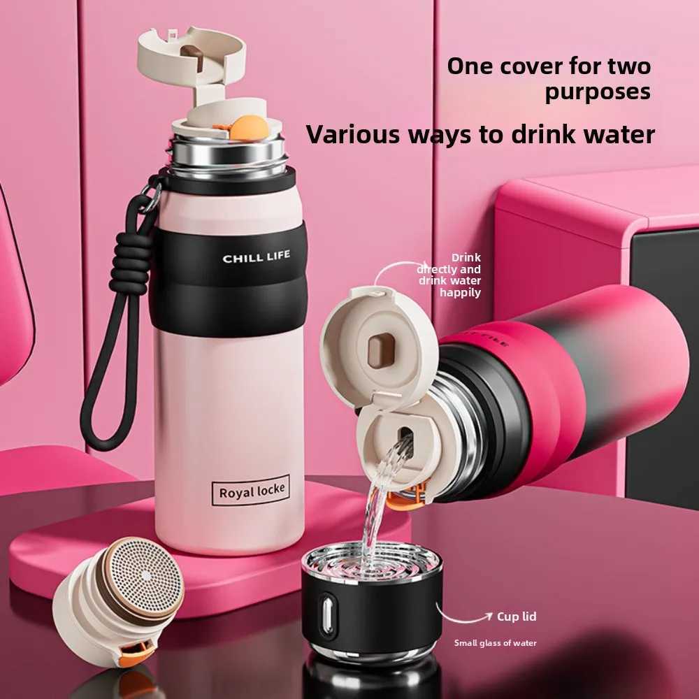 Dopamine all steel insated cup 316 stainless steel high aesthetic water cup intelligent temperature display cup Y251020