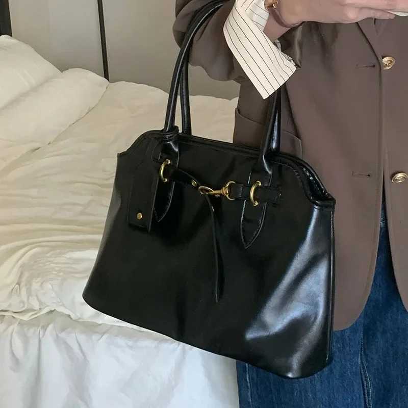 Womens Vintage Design Large Capacity Tote Shoulder Bag PU Leather Ladies Briefcase Daily Commute Handbags PurseT251020