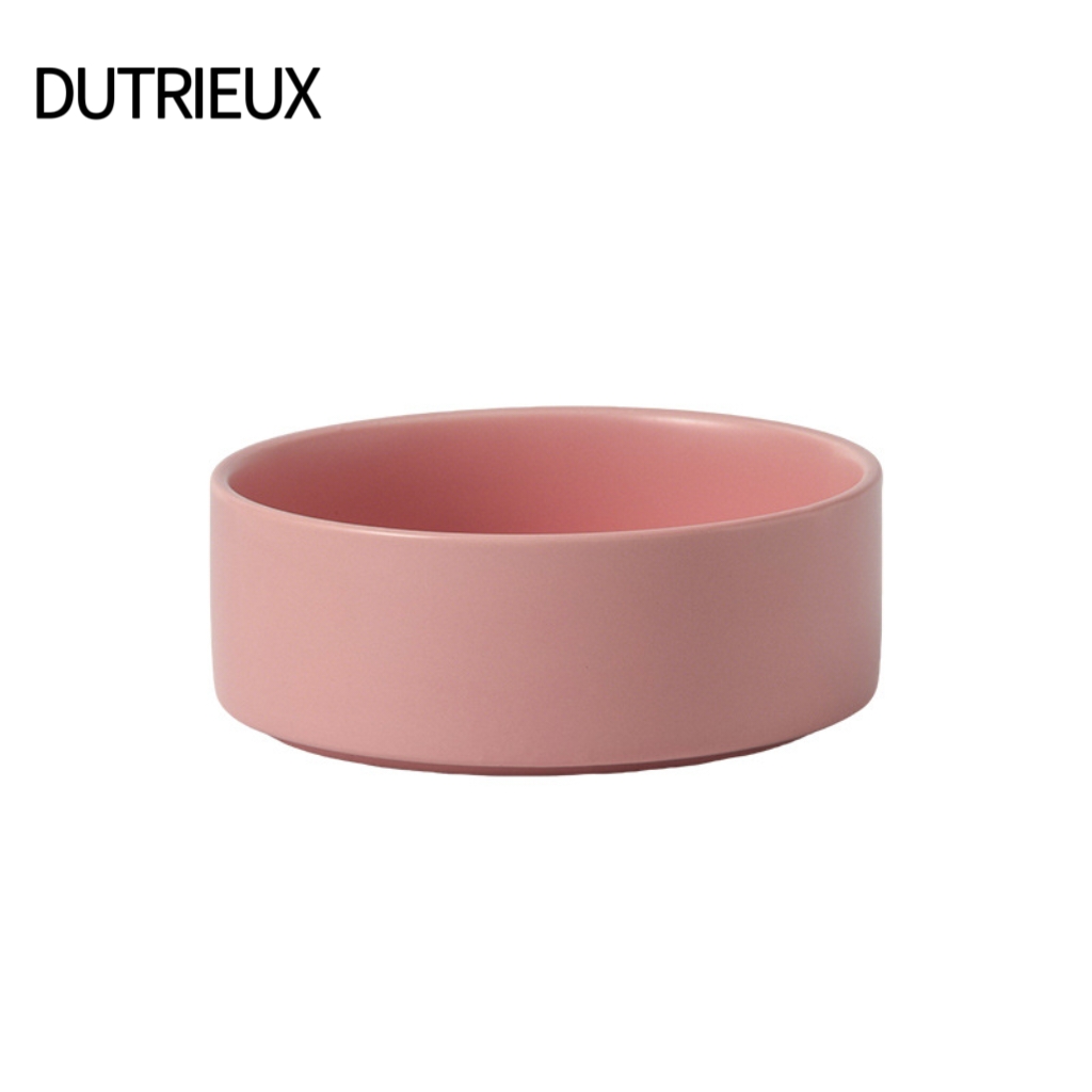 K3286 Neck support and raised pet food bowl, non-slip and tip-proof, stainless steel/ceramic liner, wholesale