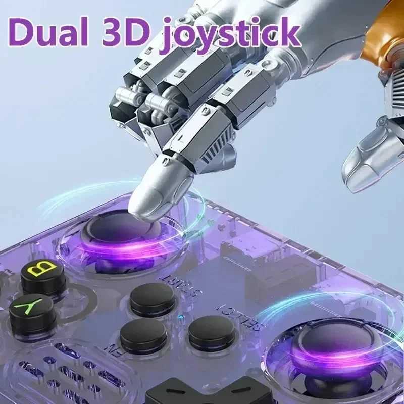 R36S Retro Handheld Video Game Console Linux System 35inch IPS Screen Portable Handheld Video Player 64GB 15000 Games J251120