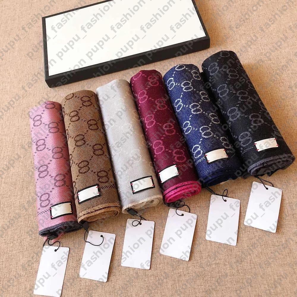 Luxury Soft Silk Scarf Fashion Mens Designer Scarf Cashmere Jacquard Scarves Womens Scarves Double-sided Color-blocking Edges Designer Scarf With Gift