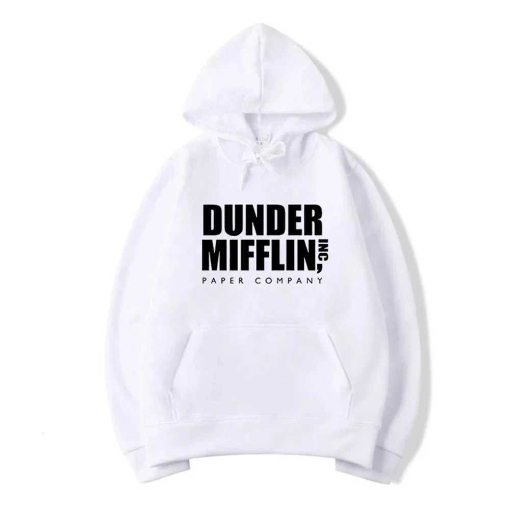 The Office Dunder Mufflin INC Paper Hoodie Dwight Schrute Sweatshirt Men Women Hoodies Casual Pullover Hooded Sweater W251020
