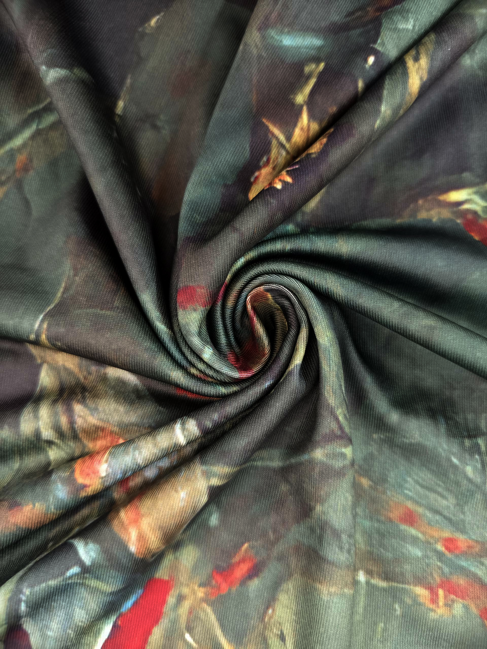 Women's Autumn & Winter New Floral Printed Dress, Elegant Versatile Milk Silk Midi Dress-CF40383