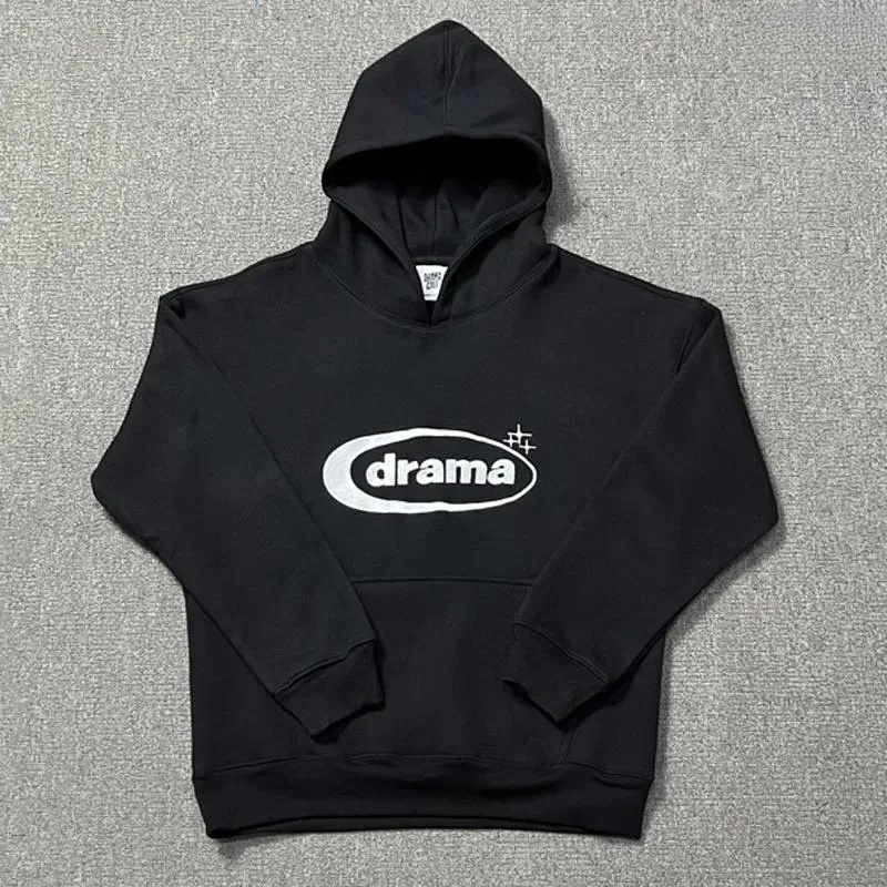 Men's Hoodies High Street Trendy Drama Call Hooded Sweatshirt Casual Embroidery Quality Designer Hoodie Jacket Tracksuit Men Polo Veste Coat Big 