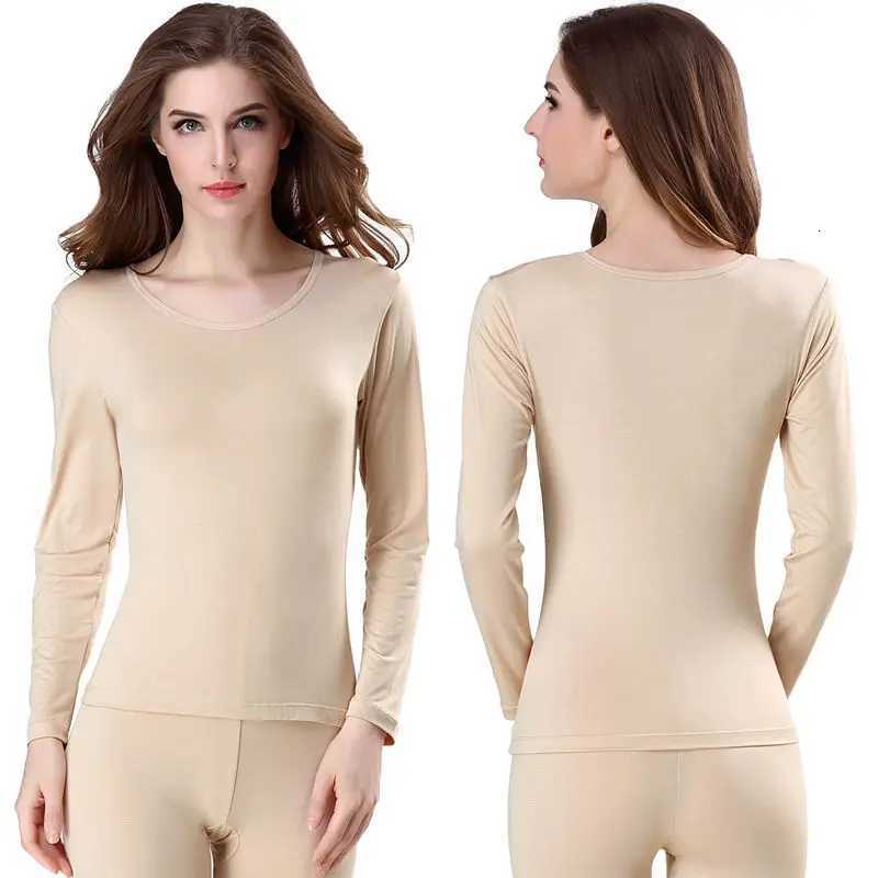 thermal shirt woman winter sport Casual Blouse Top Long Pants Thermal Underwear Set Outfit Warm Clothes Plus SizeT251020