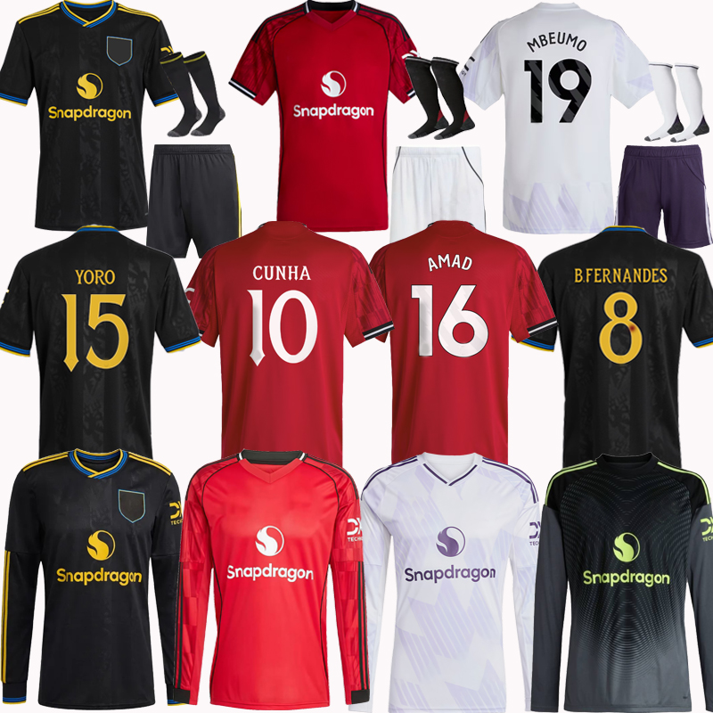 25 26 United Soccer Jerseys CUNHA SESKO MARTINEZ MBEUMO football shirt B. FERNANDES men kids kits MAINOO ZIRKZEE AMAD YORO DE LIGT Onana Goalkeeper 16-28 3XL 4XL
