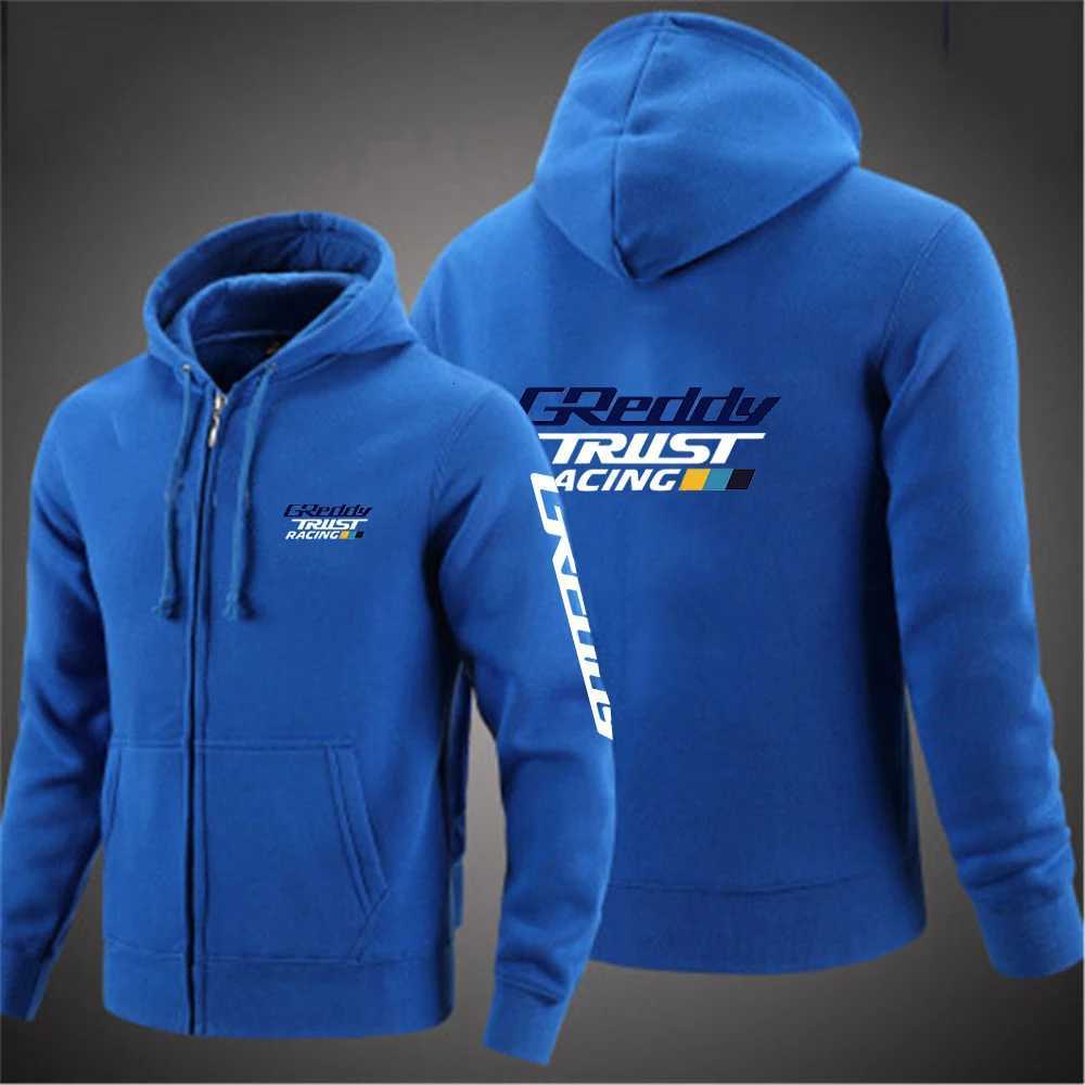 2025 Spring Autumn Mens GReddy Turbo Systems Print Solid Color Pullover Hoodies Leisure Coat High Street Fashion Jacket W251020