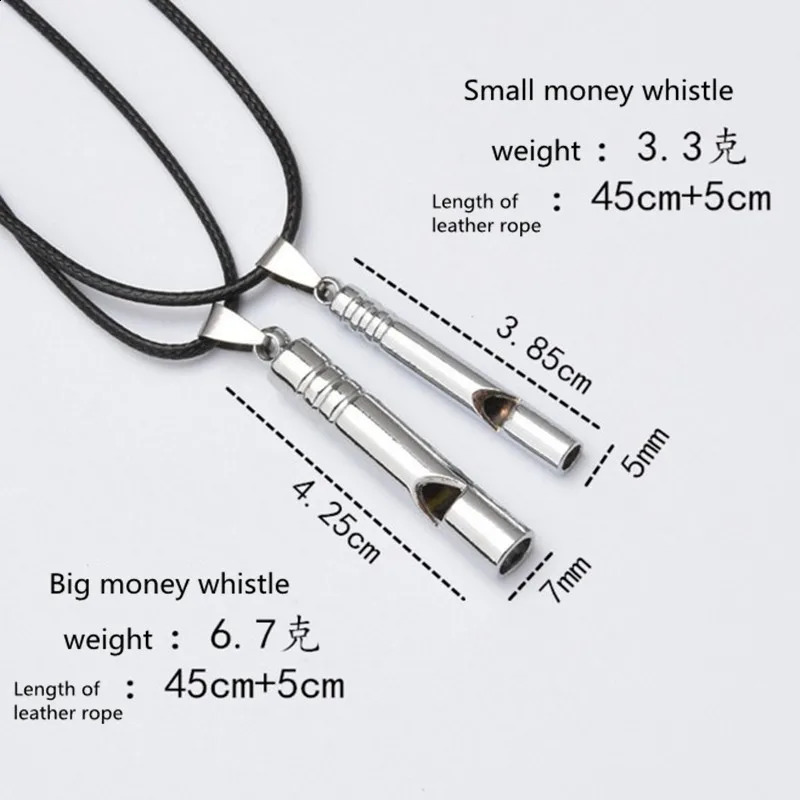 Emergency Whistle Loud Portable Keychain Necklace Whistle EDC Keyring for Emergency Survival Outdoor Hiking Camping 251018