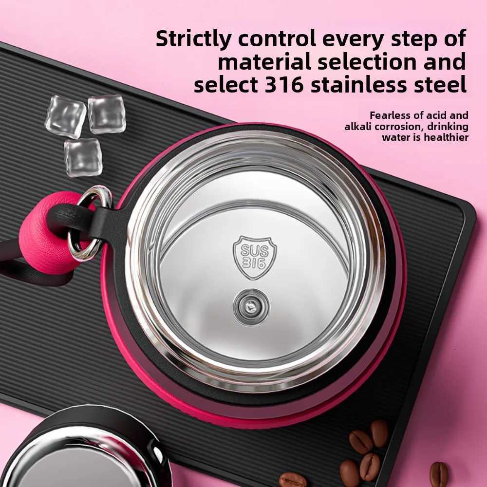 Dopamine all steel insated cup 316 stainless steel high aesthetic water cup intelligent temperature display cup Y251020