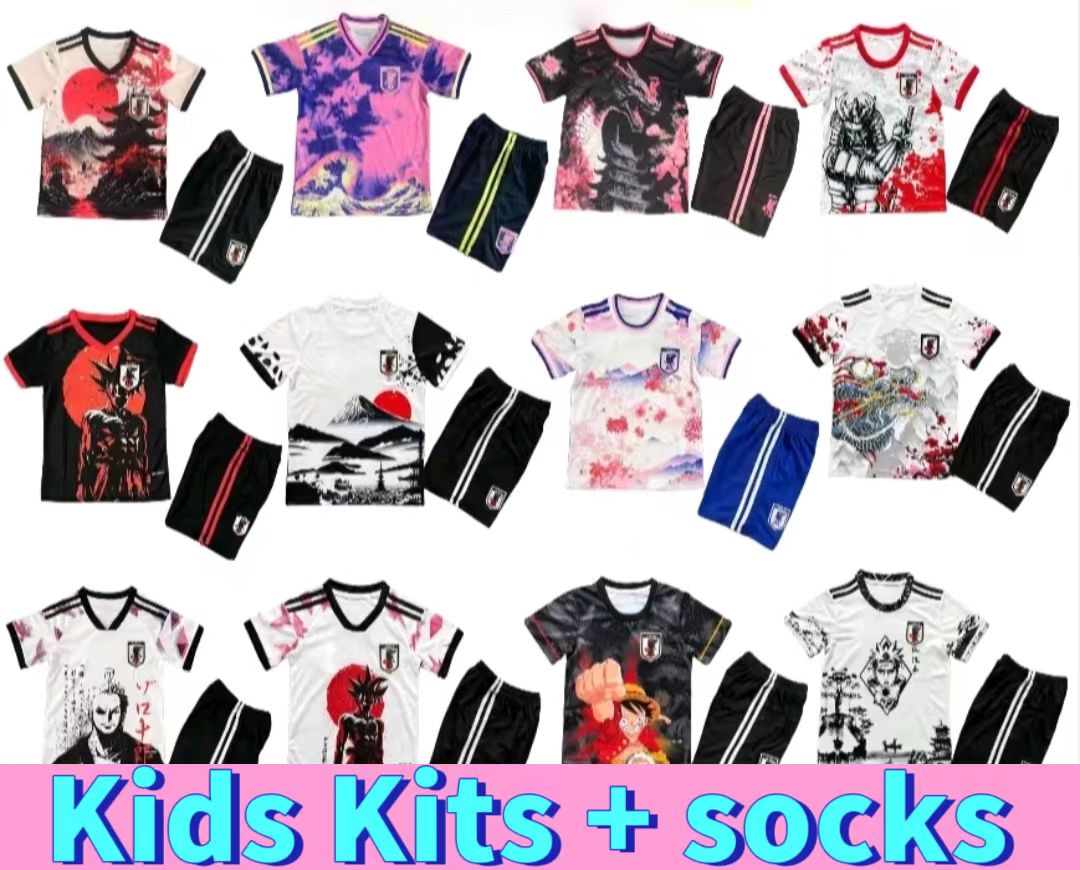 Anime JAPAN Kids soccer jersey UEDA ITO ISAGI ATOM MINAMINO TSUBASA DOAN KUBO MITOMA TOMIYASU NAKATA football shirt Kid Kits