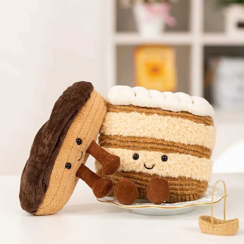 Bakery Plush CakePuffThousand Layer Stuffed Toys UltraSoft Kawaii Bread Pastry Gift for Kids Birthday Gift Fun Doll Plush Toy J251020