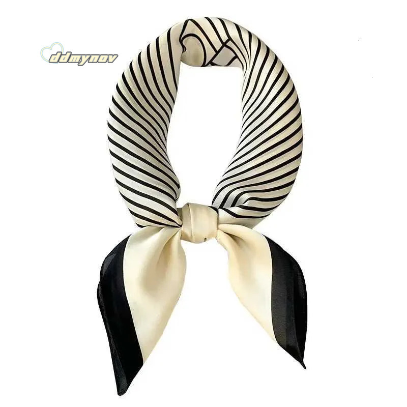 Silk Feel Square Scarf Women, Elegant Satin Neck Scarf, Lightweight Hair Tie Band for Work or Everyday ddmynov ddmynov