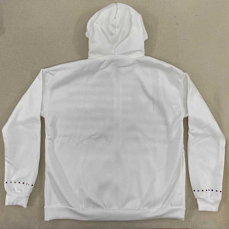 Y2K European American Fashion Flag Printed Aesthetics Long Sleeve Zipper Color Rhinestones Top Loose Casual Design Women Hoodie W251020