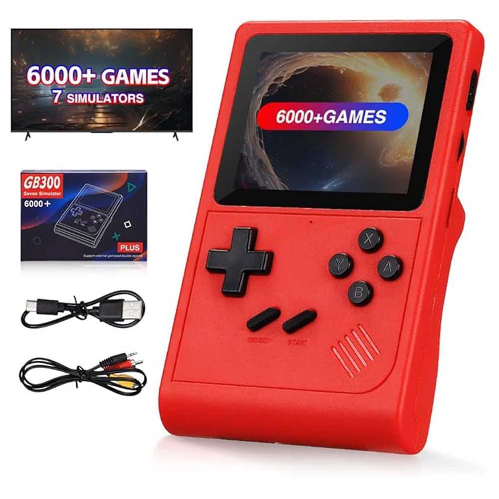GB300 Portable Handheld Game Player 30 inch Screen TV Video Game Console AV Output Retro Game Console Builtin 8G 6000 Games J251120
