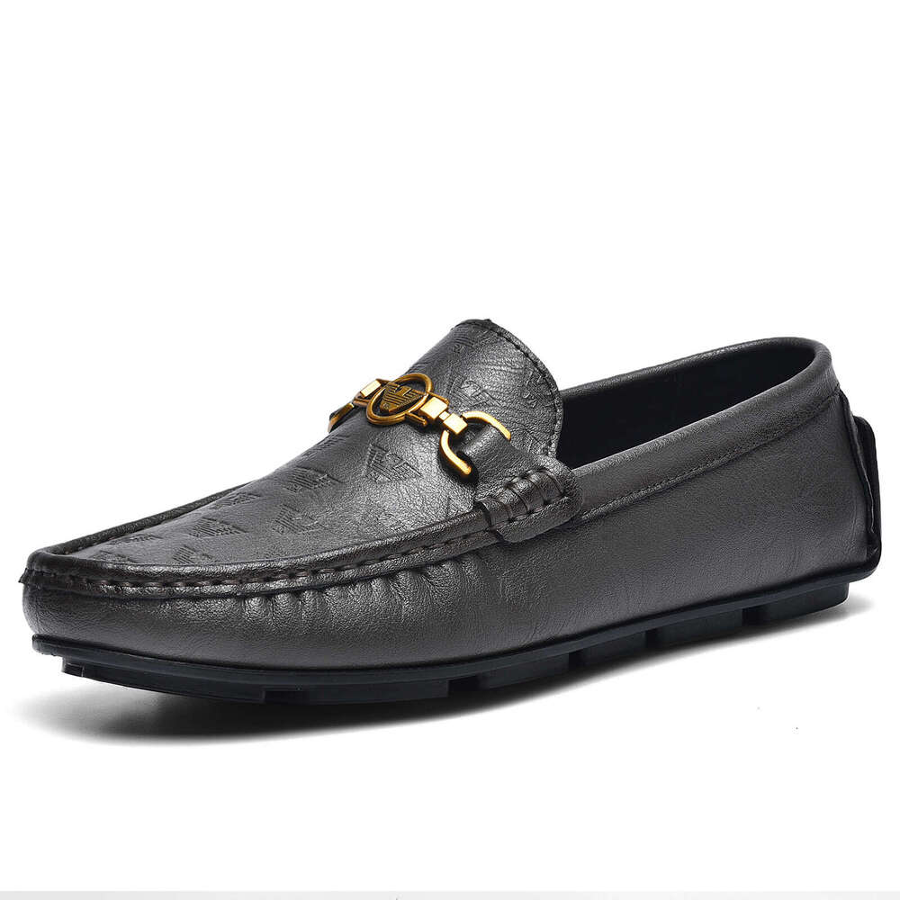 Free shipping new Genuine Loafers Slip-On British Style Casual Men's designer Leather Driving loafers Shoes