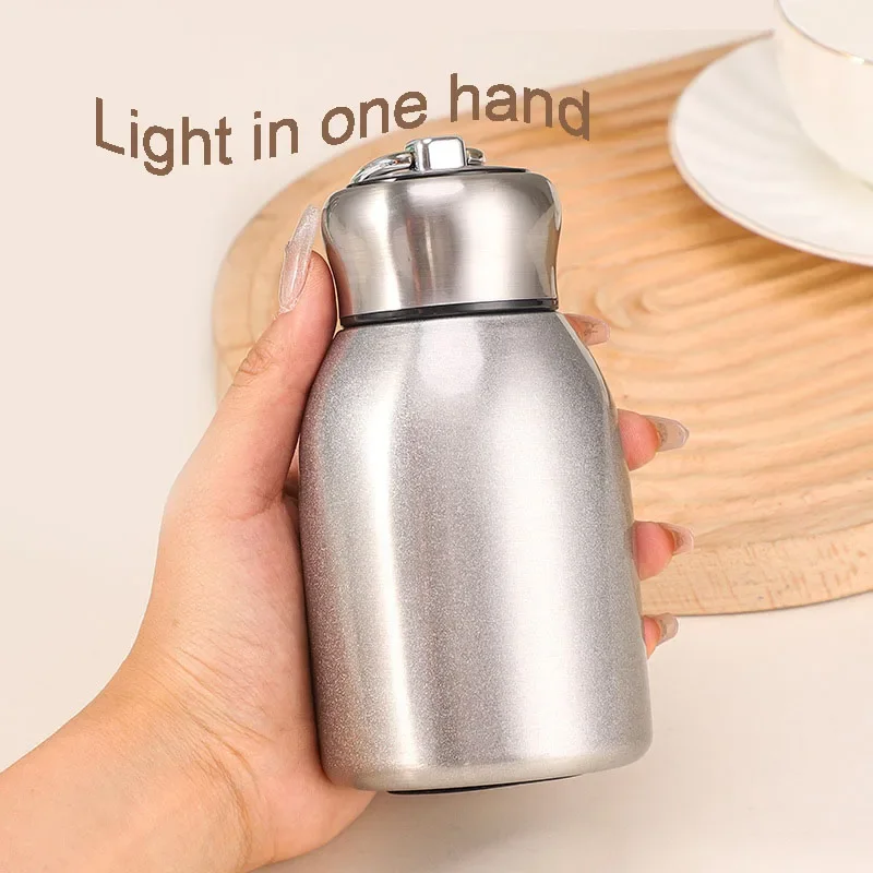 300ML Stainless Steel Pocket Cup Travel Thermal Coffee Mug Mini Thermos Vacuum Flask Insulated Cup Sport Water Bottle
