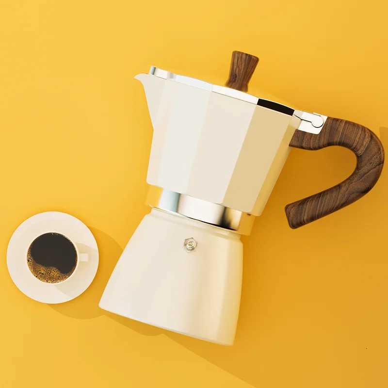 NXI Moka Pots 150300ML Vintage ic Coffeeware resso Aluminum Maker Cafe Accessories Maker Kettle Latte Stoves Y251020