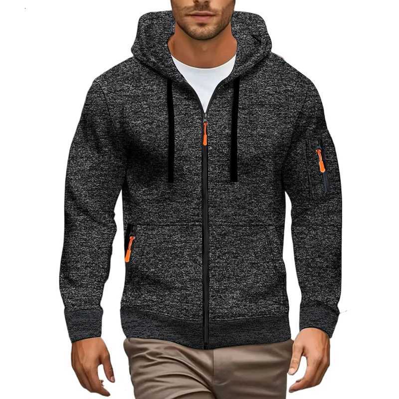 Animal Game Mens Zipper Hooded Jackets Long Sleeve Mens Sweatshirts Casual Coats Solid Warm Work Coats Sport Hoodie Streetwear W251020