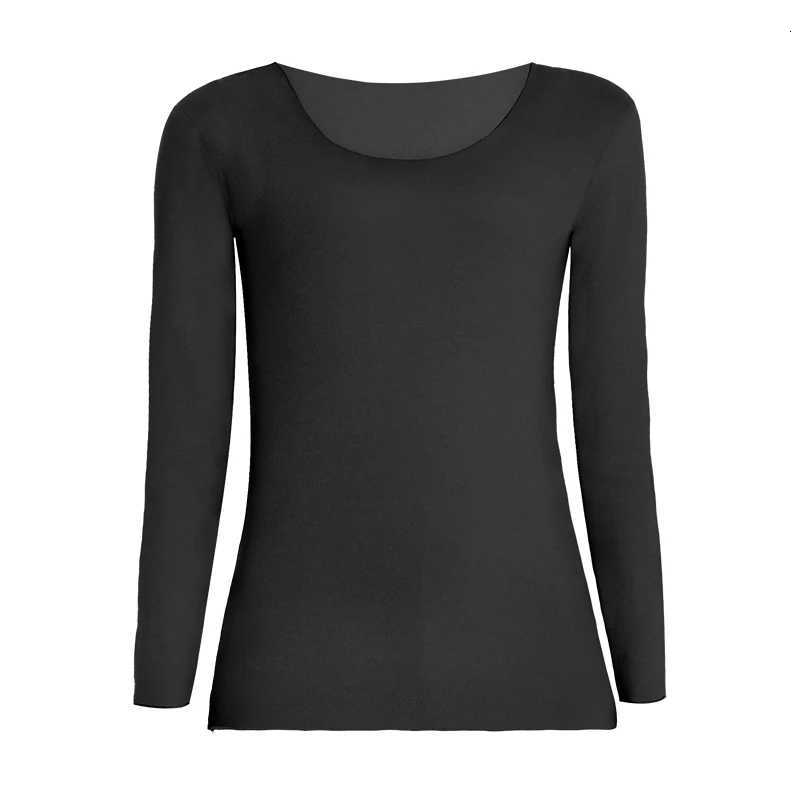 Seamless thermal underwear for women fleece lined and thickened base layer top for spring autumn and winter Single pieceT251020