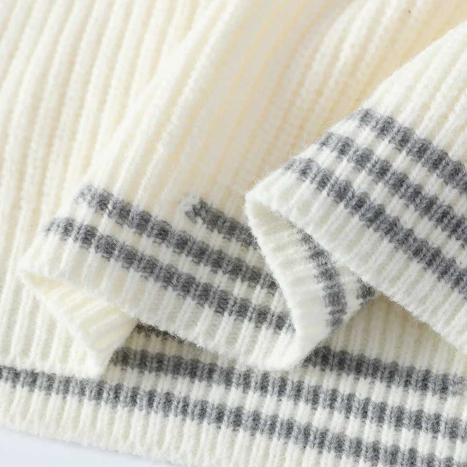 Men Retro Color Collision Twist Sweater Loose Fit Round Neck Knit Jumper Pullover Autumn Winter Casual 4 Colors Knitted SweatersT251103