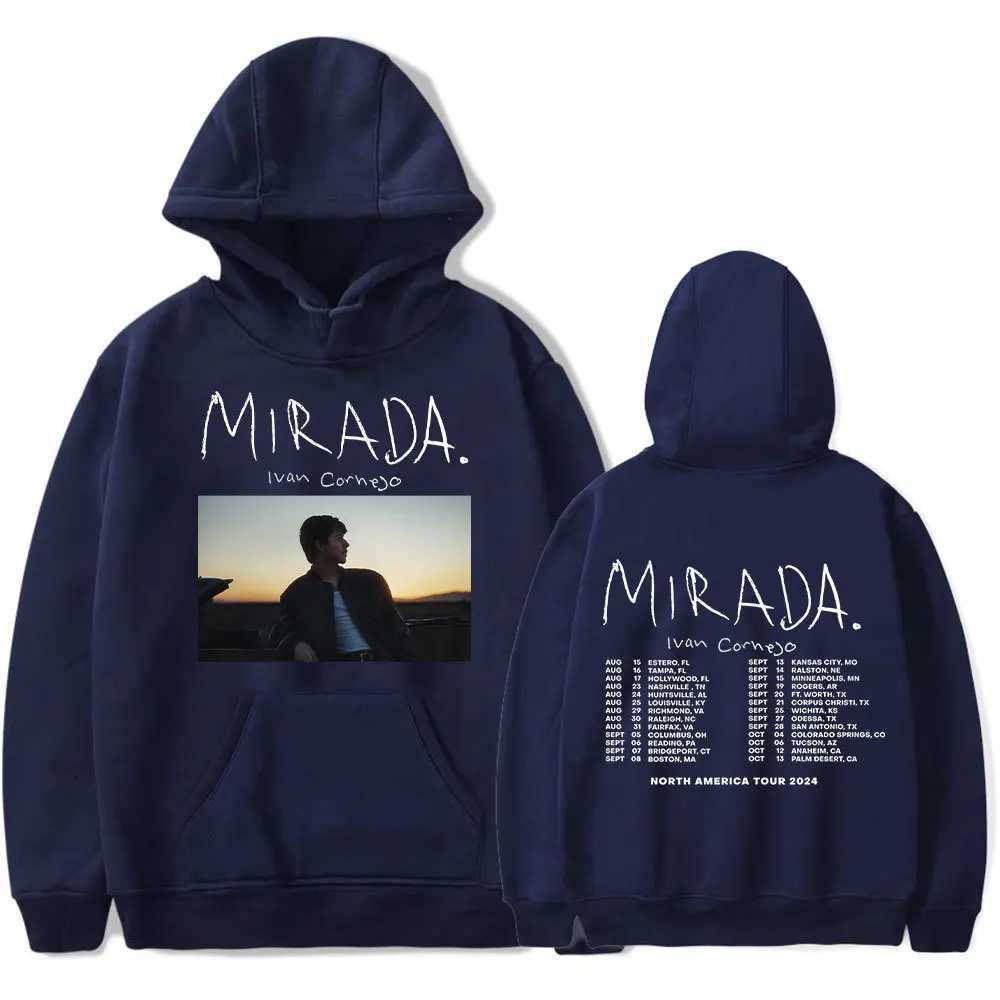 Ivan Cornejo Mirada Tour 2024 Hoodie Mens Setwear Autumn fleece hoodie Regular fit Long Sleeves Clothes Sportwear Streetwear W251020