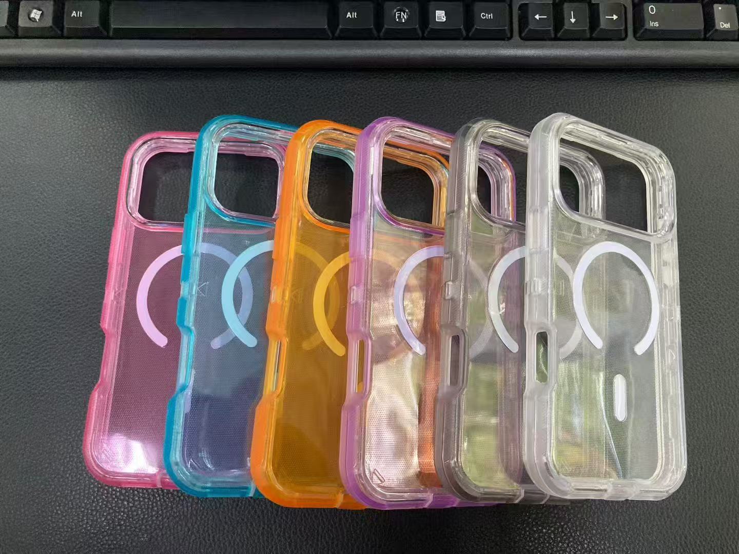 Magnetic Clear Phone Case Rugged Anti-drop 3 in 1 Heavy Duty Defender Case for iPhone 17 PRO 16 PLUS 15 14 Magsafe Protective Cover - view 3