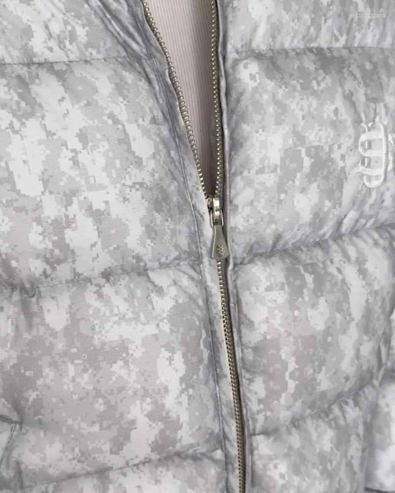 Men's Down Jackets Trendy Brand 2025 Autumn And Winter Streetwear Cotton Jacket Zipper Men High Street Harajuku Camouflage Retro Casual Warm Coat