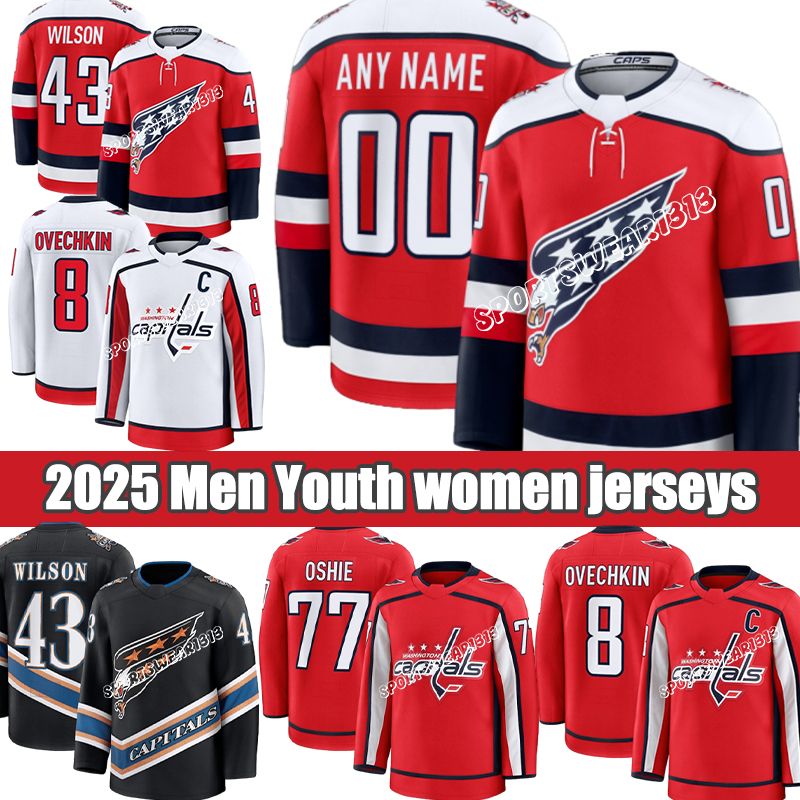 Washingtoncity Capitals Jersey #8 Ovechkin C #17 Strome #77 Oshie A #43 Wilson A #19 Backstrom A #79 Lindgren Hockey Jerseys