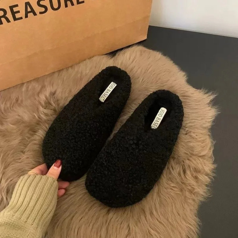 Style Fashion Womens Home Fur Slippers NonSlip Soft Warm House Indoor Bedroom Couples Shoes Plus Size Zapatos Mujer 251013