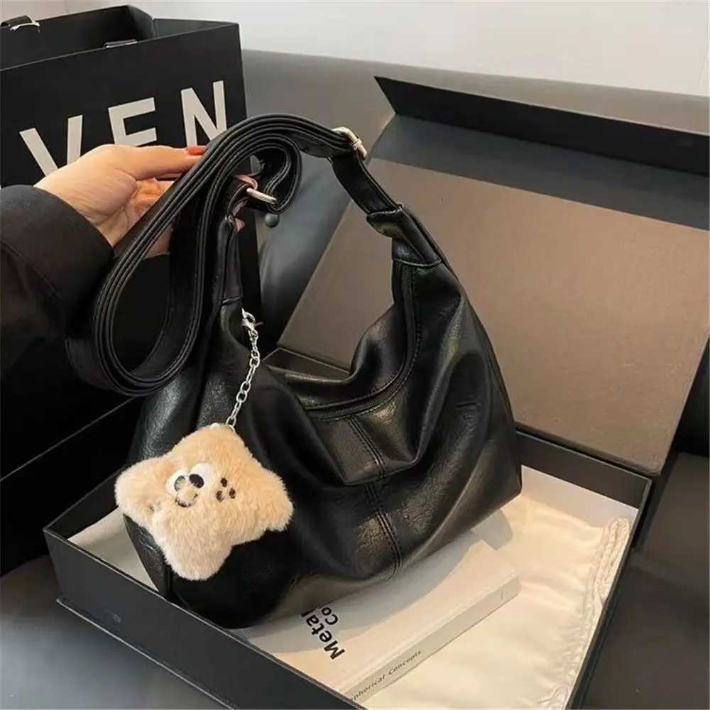 Designer Slouchy Shoulder Bag for Women PU Leather Large Capacity Underarm Bag Retro Ladies Hobo Tote Bag Womens HandbagsT251020
