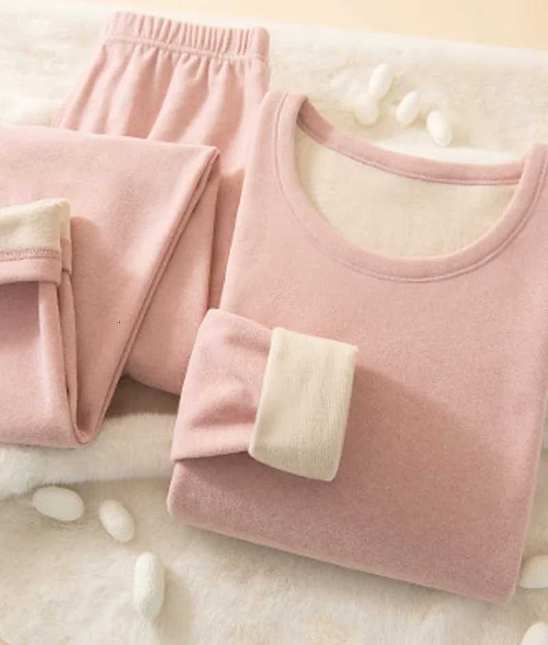 Women Thermal Soft Underwear Set Winter Clothing Professional Warm Intimates Long Johns Female Top Pants 2 Piece LingerieT251020