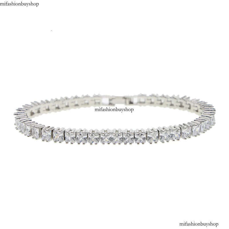 Hip Hop 3mm-4mm-5mm6mm Tennis Men's Chain Women's Pulseiras Jewelry Bracelet