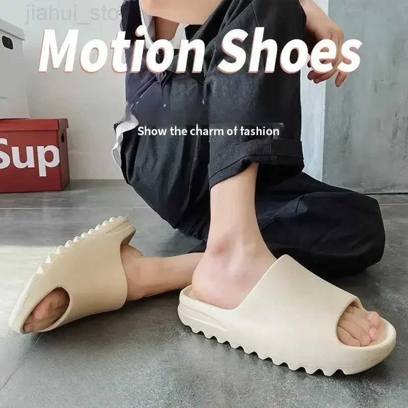 Brand High Quality Super Soft EVA Sole Summer Slippers for Men Bathroom Slippers Home Slides Couple Beach Sandals Male Slipper M251020