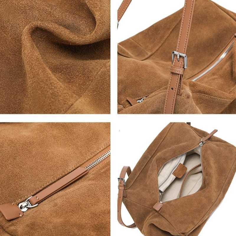 Designer Luxury Pillow Bag Women 2025 New High Quality Suede Large Capacity Shoulder Bag Exquisite Elegant Minimalist Tote BagT251020