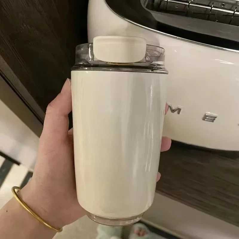 320ML Thermos Cup Milky White Coffee g Car Insated Water Bottle Travel Stainless Steel Vacuum Flasks Drinking Kettle Y251020