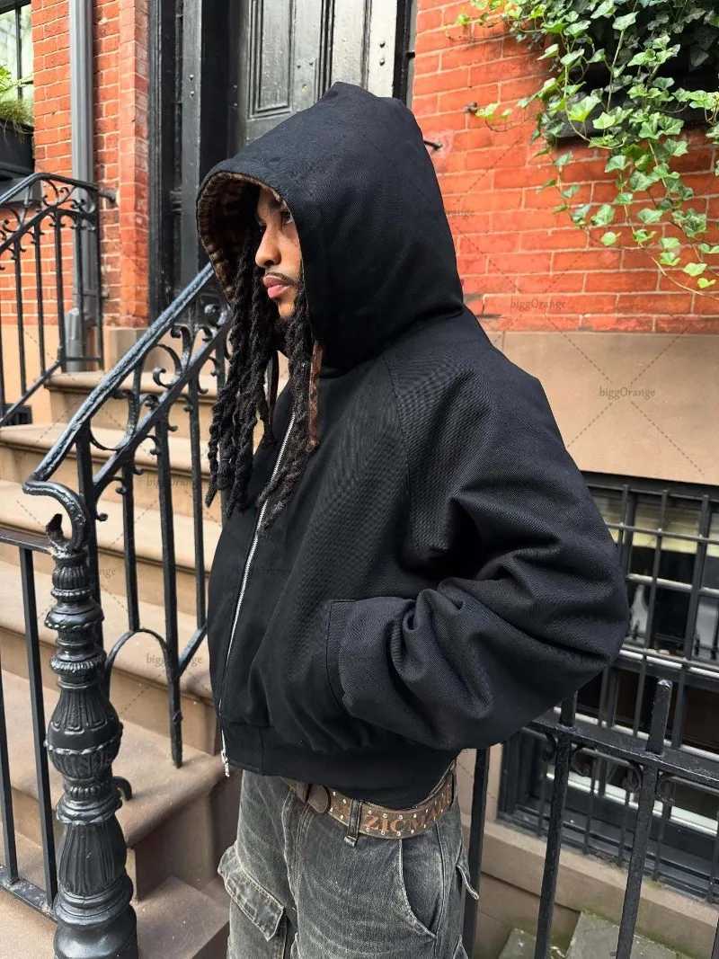 2025 Streetwear Punk Hiphop Oversized Zipper Hoodie Men Casual Rock Y2K Trendy Harajuku Doublesided Loose Sweatshirt Women W251020