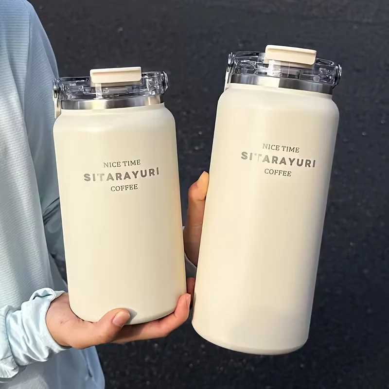 12L15L Large Capacity Stainless Steel Insated Water Bottle with Wide Handle Portable Outdoor Large KettleHiking Bottle Y251020