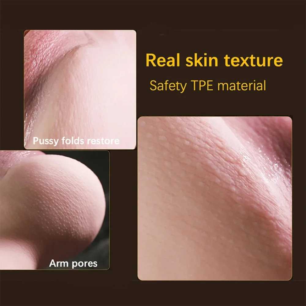 4D Realistic Silicone TPE Artificial Vagina Sex Toy Pocket Catreal Butter Male Oral Sex ToyAdult Masturbation Aircraft Cup W251020