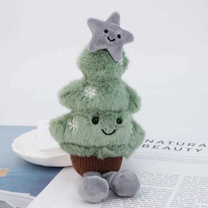 Adorable Christmas Tree Star Plushies Keychains Soft Moon Gingerbread Tree Doll Cartoon Bag Pendant Plush Toy Gifts Girl J251020