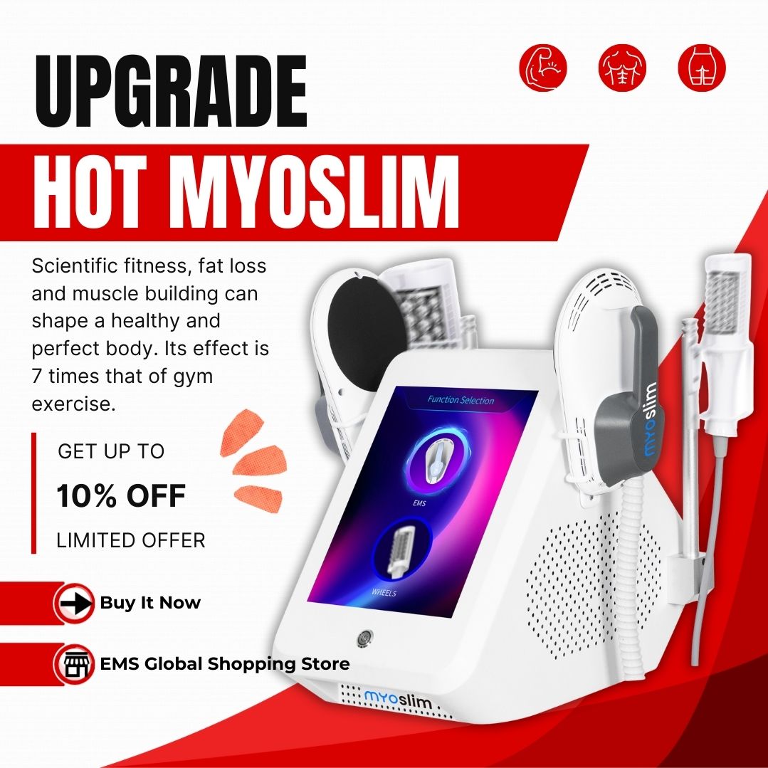 MYOSLIM Vacuum Inner Ball Roller 360 Degree Rolling Cellulite Massage Weights Loss Machine Body Muscle Body Slimming Fat Removal