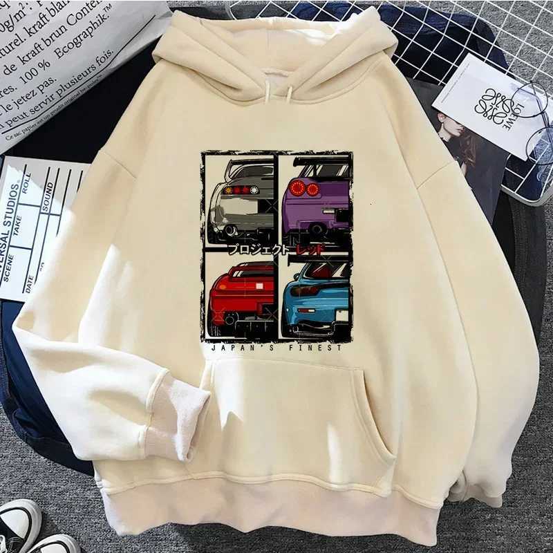2025 AutumnWinter Jdm Mens Printed Casual Warm Fashion Hoodie Long Sleeve Hoodie Sportswear Suitable for Both Men and Women W251020