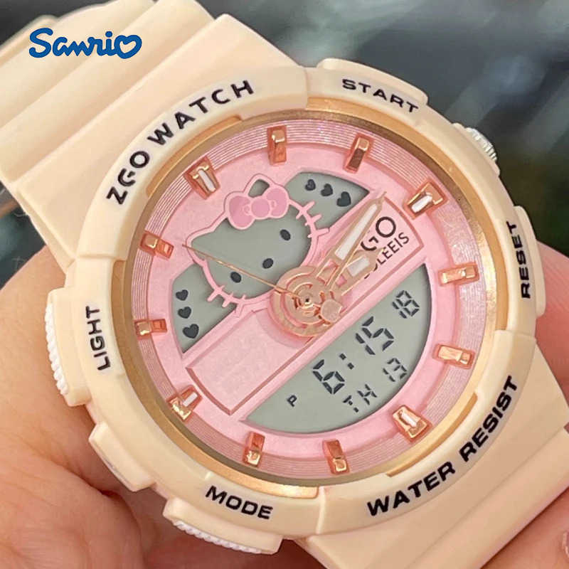 Sanrio Zgo Sanrio Student Watch For Girls Junior High High School Yugui Dog Design Sports Waterproof Multifunction Digital Timepie L251020
