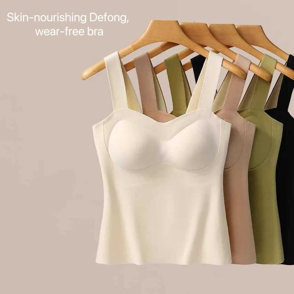1pcs Woman Thermal Underwear Autumn WinterThermo Lingerie Soft Warm Top Wear Thermo Vest Undershirt With Bra PaddedT251020