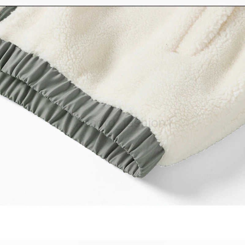 Winter Men Outdoor Sweater Lamb Fleece Jackets Down Thicken Coats Male Windproof Coldproof Warm Zip Up Stand Comfortable Wear M251020