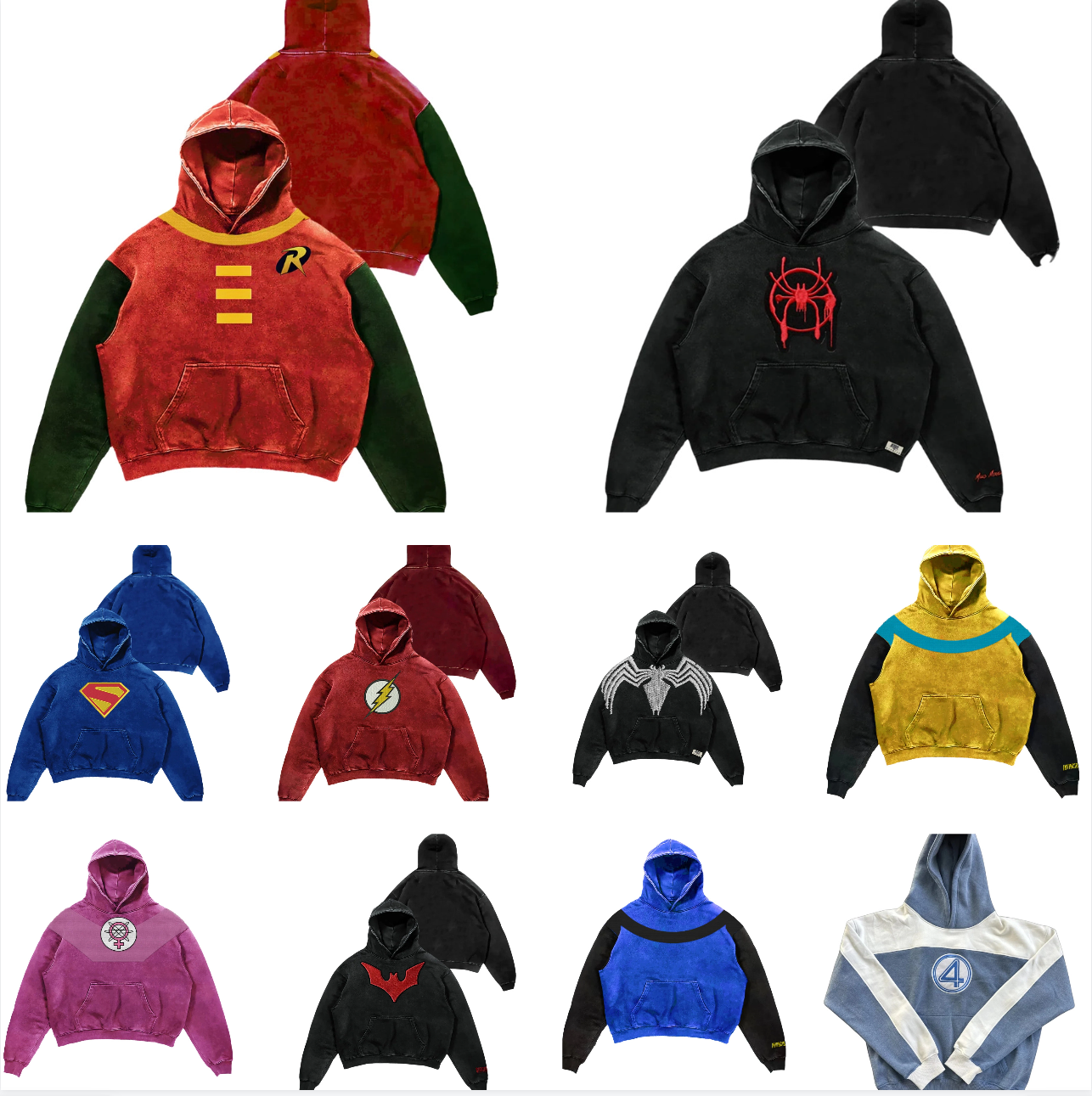 Designer Hoodies Men's Hoodies 1:1 embroidered logo Street Hip Hop Comfrt solid color washed hoodie hooded sweatshirt sweatpants set