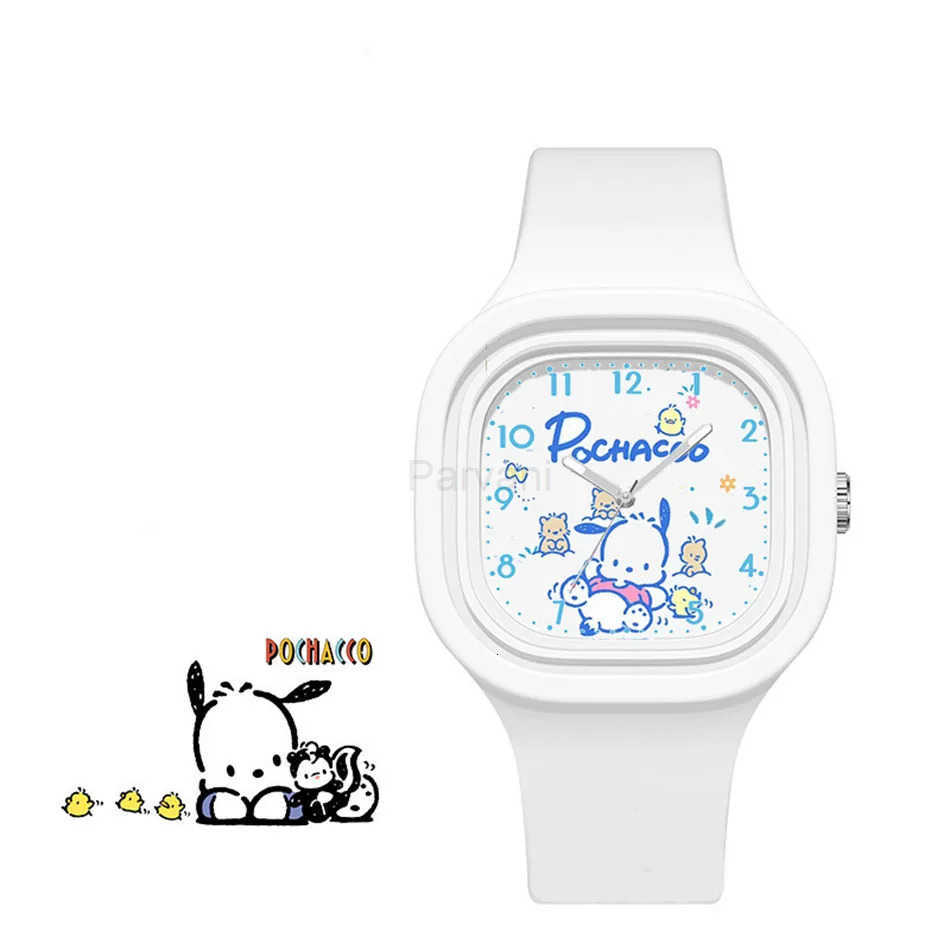 Sanrio Sanrio Kawaii Hello Kitty Watch My Melody Cinnamoroll Student Cartoon Versatile Silicone Watch Childrens Toys Festival Gift L251020